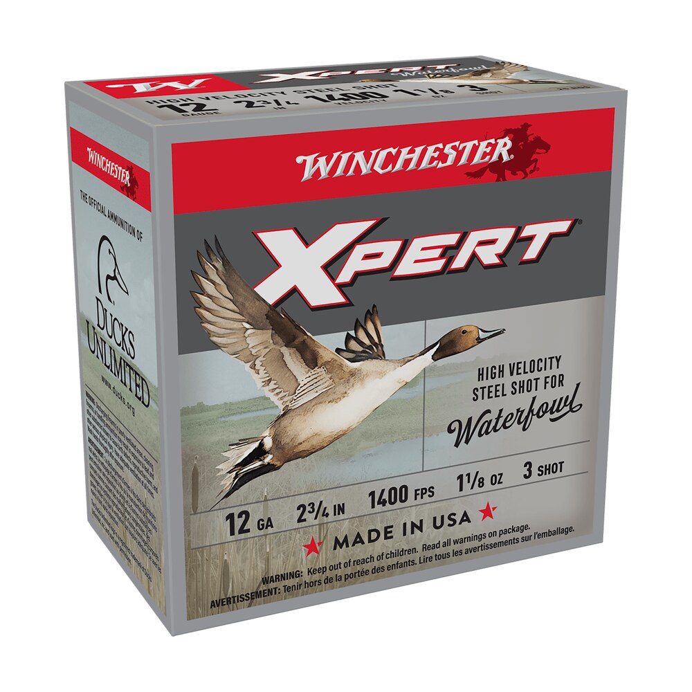 winchester ammo wex12h3 super x xpert high velocity 12gauge 2.75" 1 1/8oz 3shot 25 per box/10 case Winchester Ammo WEX12H3 Super X Xpert High Velocity 12Gauge 2.75" 1 1/8oz 3Shot 25 Per Box/10 Sports South item 116450
