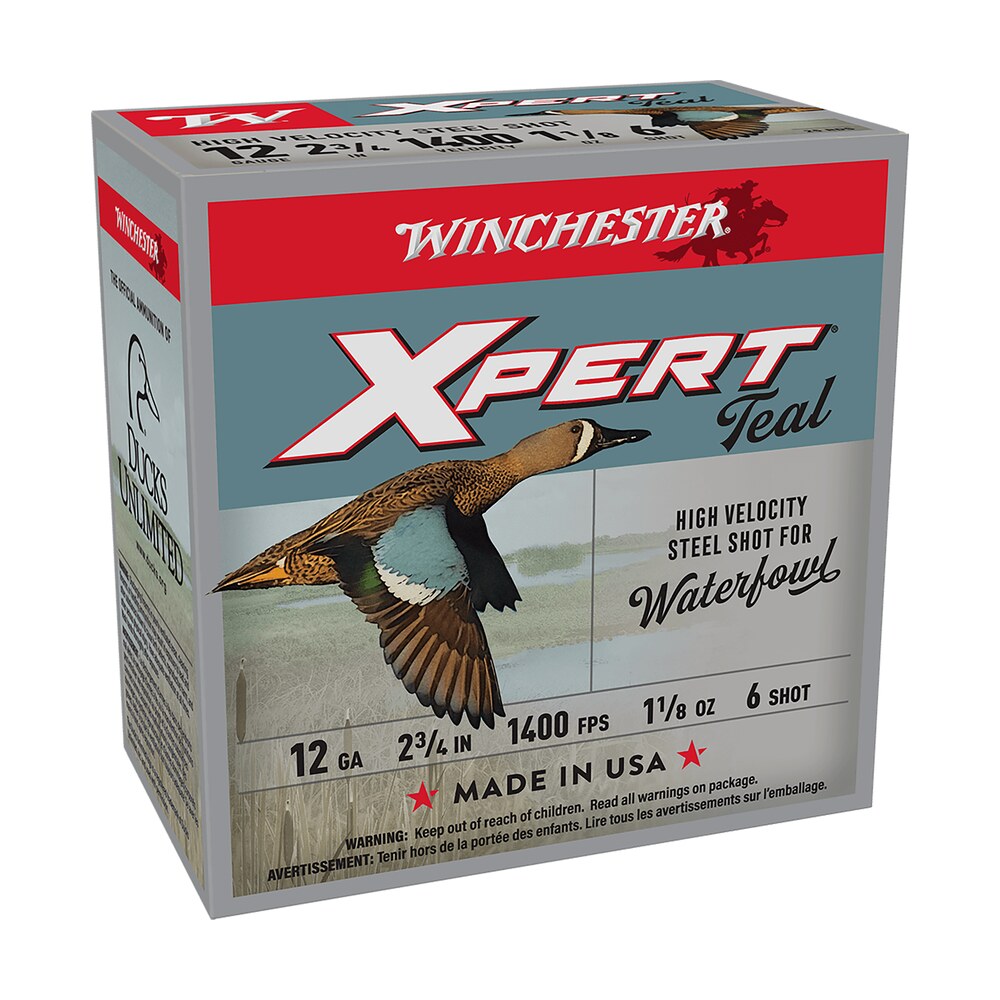 winchester ammo wex12h6 super x xpert high velocity 12gauge 2.75" 1 1/8oz 6shot 25 per box/10 case Winchester Ammo WEX12H6 Super X Xpert High Velocity 12Gauge 2.75" 1 1/8oz 6Shot 25 Per Box/10 Sports South item 116452