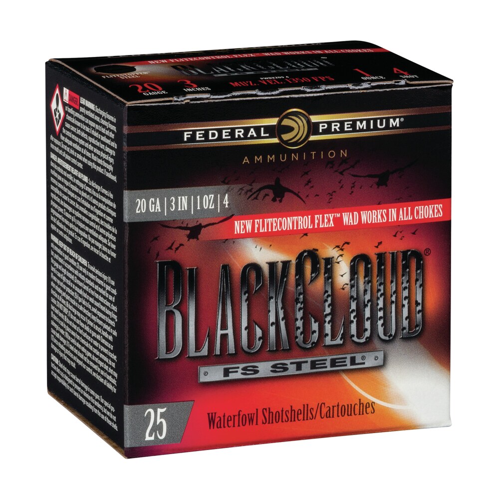 federal pwbx2094 black cloud fs 20gauge 3" 1oz 4shot 25 per box/10 case Federal PWBX2094 Black Cloud FS 20Gauge 3" 1oz 4Shot 25 Per Box/10 Case Sports South item 116530