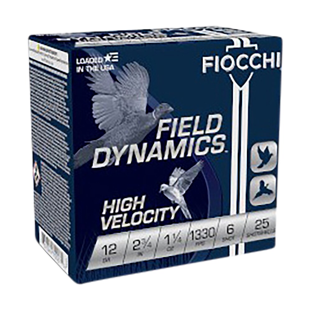 fiocchi 12hv6 field dynamics high velocity 12gauge 2.75" 1 1/4oz 6shot 25 per box/10 case Fiocchi 12HV6 Field Dynamics High Velocity 12Gauge 2.75" 1 1/4oz 6Shot 25 Per Box/10 Case Sports South item 116581