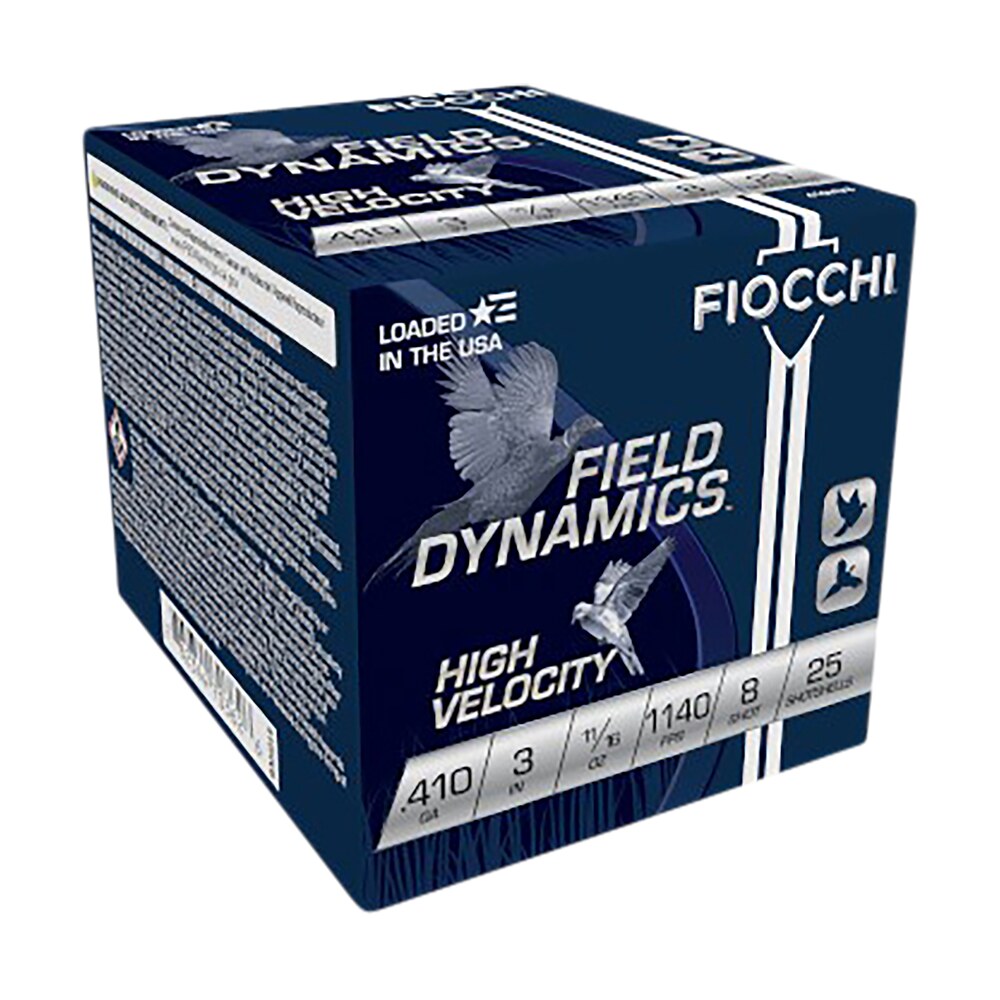 fiocchi 410hv8 field dynamics high velocity 410gauge 3" 11/16oz 8shot 25 per box/10 case Fiocchi 410HV8 Field Dynamics High Velocity 410Gauge 3" 11/16oz 8Shot 25 Per Box/10 Case Sports South item 116601