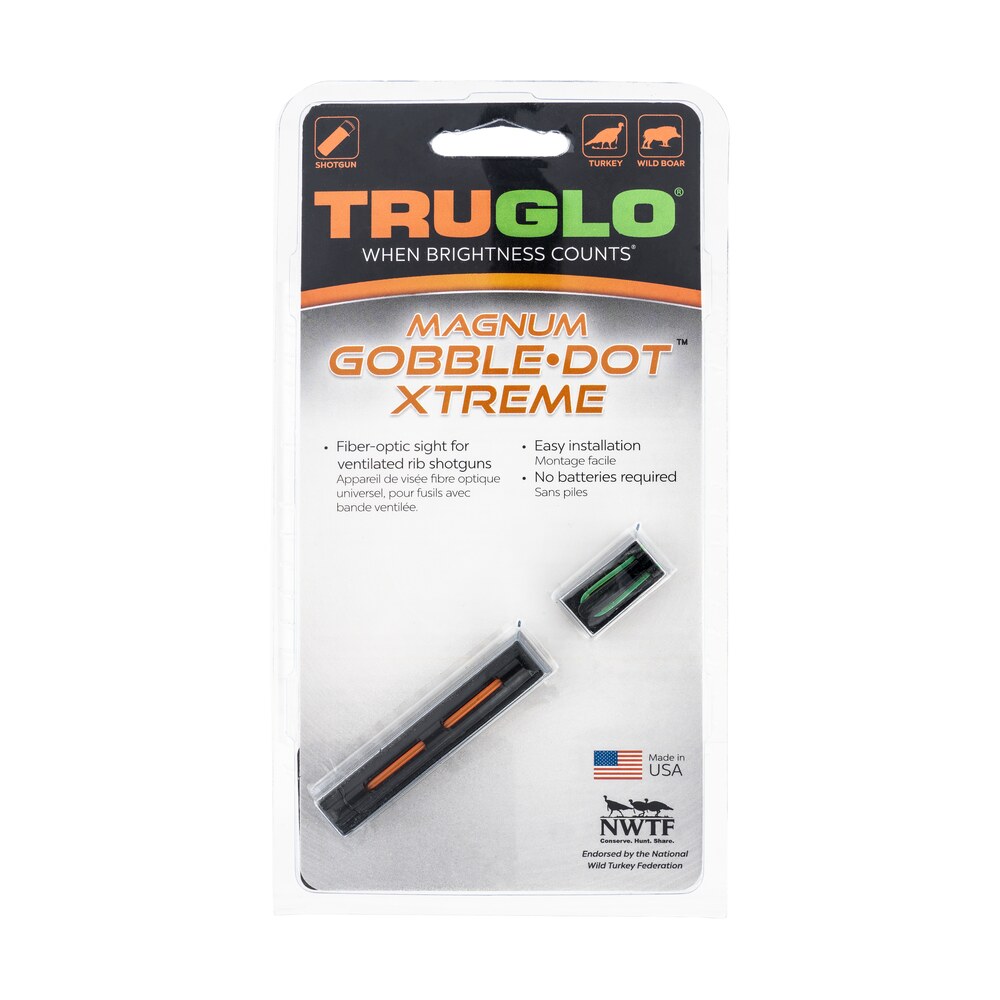 truglo tg941xa magnum gobble dot xtreme universal shotgun fiber optic red/green .25″ rib Truglo TG941XA Magnum Gobble-Dot Xtreme Universal Shotgun Fiber Optic Red/Green .25" Rib Sports South item 11663