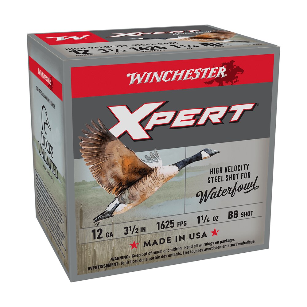 winchester ammo wex12lmbb super x xpert high velocity 12gauge 3.50" 1 1/4oz bbshot 25 per box/10 case Winchester Ammo WEX12LMBB Super X Xpert High Velocity 12Gauge 3.50" 1 1/4oz BBShot 25 Per Sports South item 116679