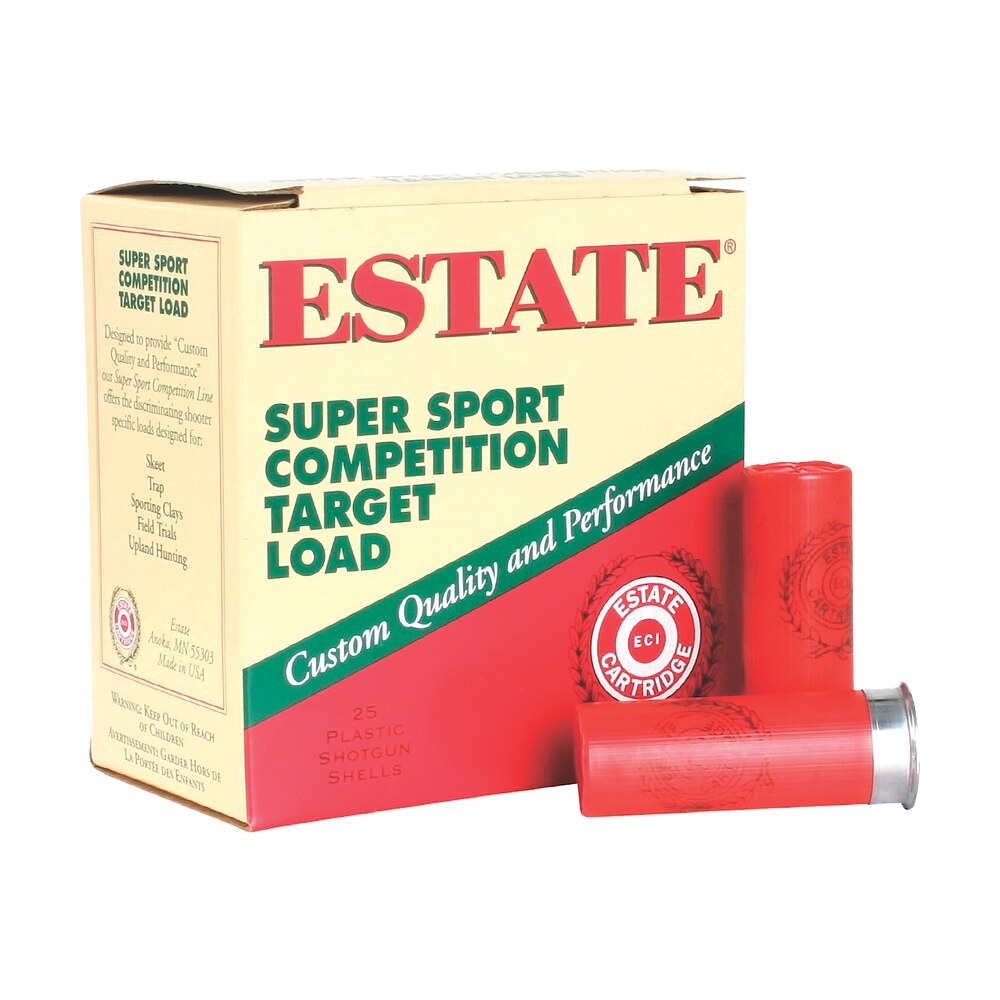 estate cartridge ss12l18 super sport competition target 12gauge 2.75" 1oz 8shot 25 per box/10 case Estate Cartridge SS12L18 Super Sport Competition Target 12Gauge 2.75" 1oz 8Shot 25 Per Box/10 Sports South item 116746
