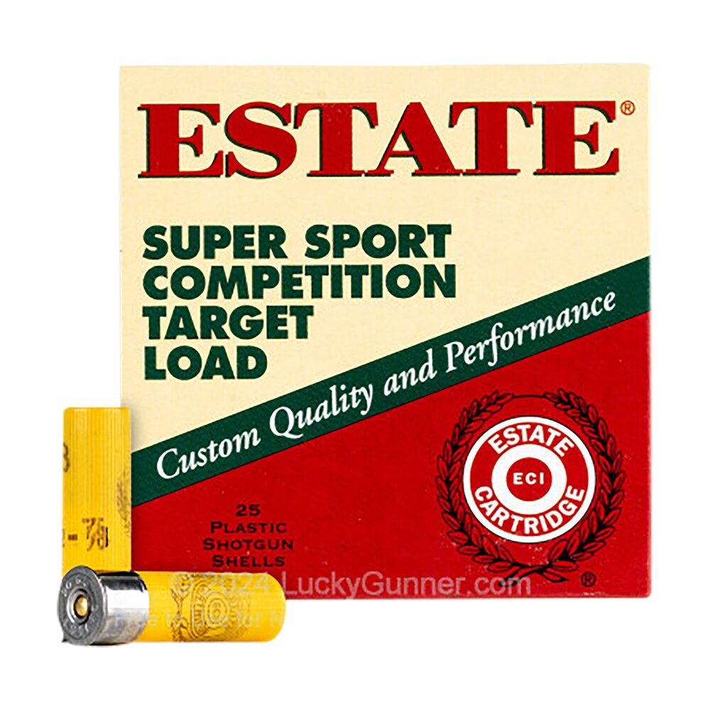 estate cartridge ss208 super sport competition target 20gauge 2.75" 7/8oz 8shot 25 per box/10 case Estate Cartridge SS208 Super Sport Competition Target 20Gauge 2.75" 7/8oz 8Shot 25 Per Box/10 Sports South item 116749