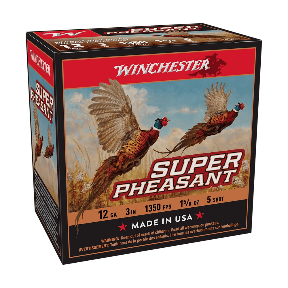 winchester ammo x123ph5 super pheasant magnum high brass 12gauge 3" 1 5/8oz 5shot 25 per box/10 case Winchester Ammo X123PH5 Super Pheasant Magnum High Brass 12Gauge 3" 1 5/8oz 5Shot 25 Per Box/10 Sports South item 116802