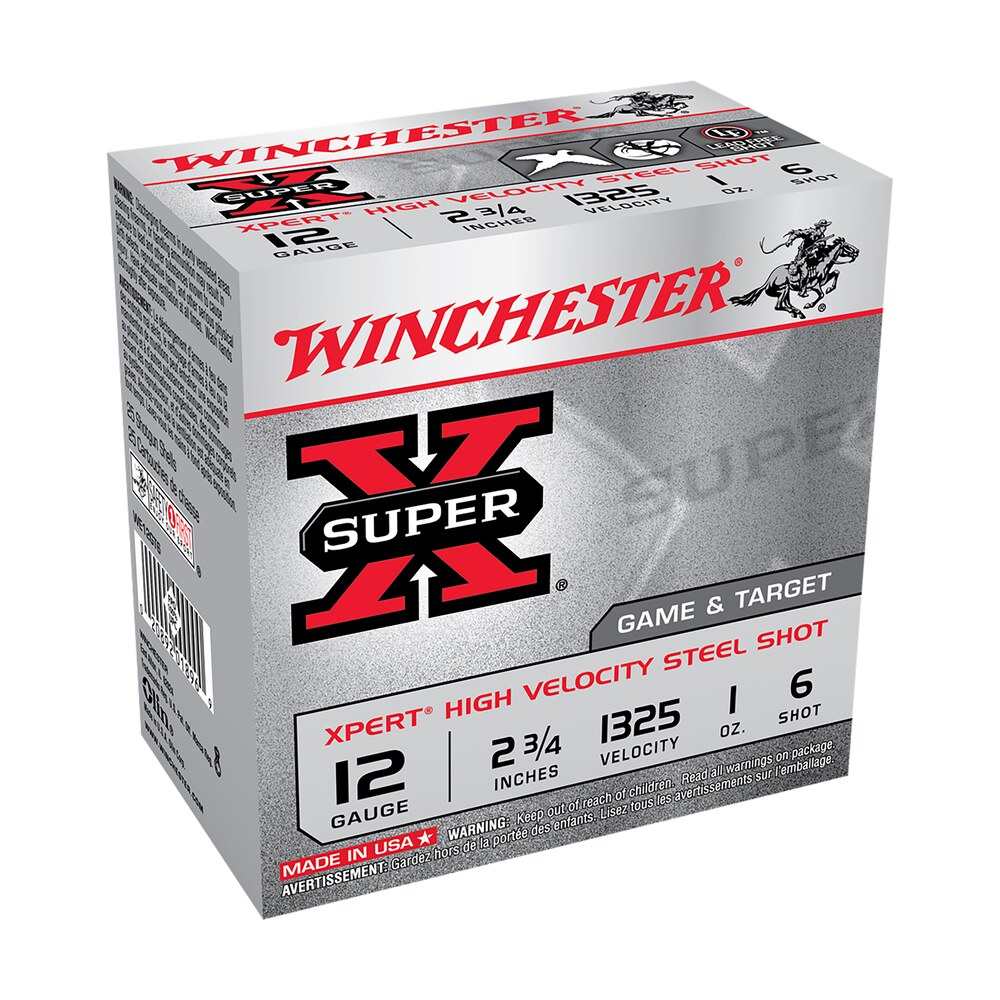 winchester ammo we12gtvp6 super x xpert high velocity 12gauge 2.75" 1oz 6shot 100 per box/2 case *value pack Winchester Ammo WE12GTVP6 Super X Xpert High Velocity 12Gauge 2.75" 1oz 6Shot 100 Per Box/2 Sports South item 116845