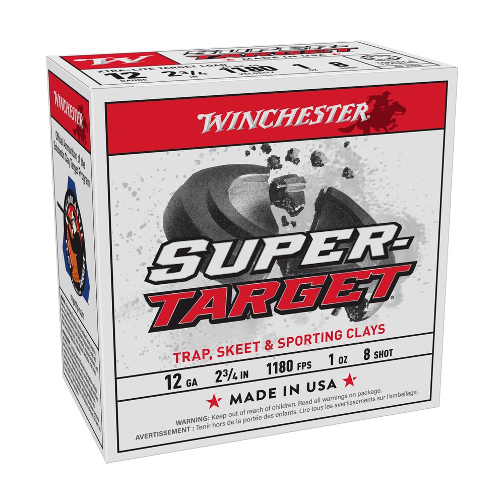 winchester ammo trgtl128 super target xtra lite 12gauge 2.75" 1oz 8shot 25 per box/10 case Winchester Ammo TRGTL128 Super-Target Xtra-Lite 12Gauge 2.75" 1oz 8Shot 25 Per Box/10 Case Sports South item 116854