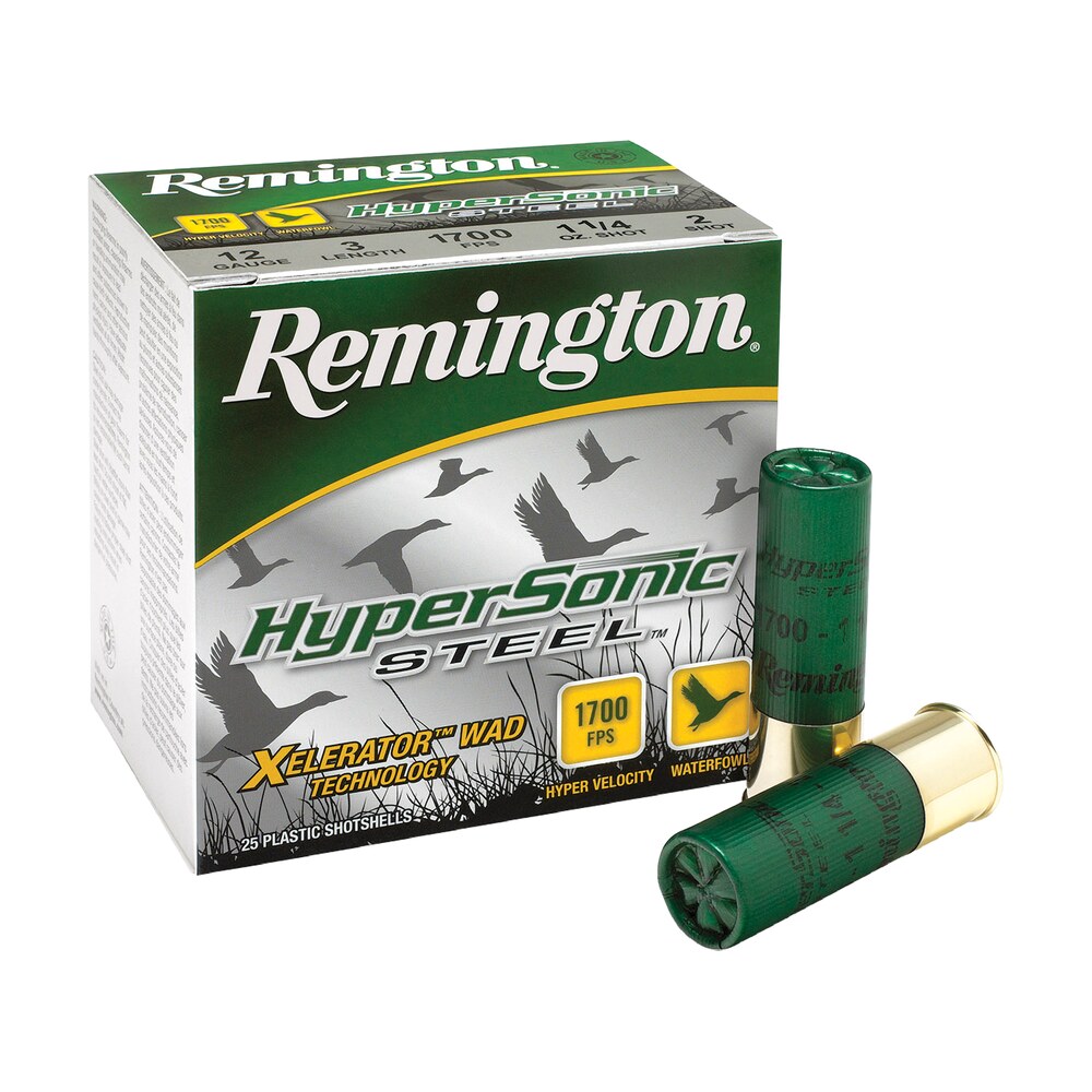 remington ammunition 26775 hypersonic steel 12gauge 3" 1 1/4oz 2shot 25 per box/10 case Remington Ammunition 26775 HyperSonic Steel 12Gauge 3" 1 1/4oz 2Shot 25 Per Box/10 Case Sports South item 116888