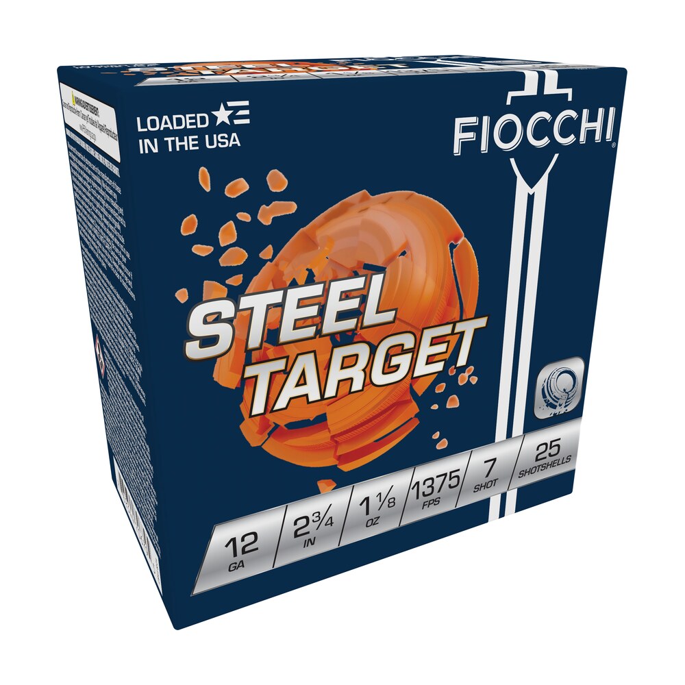 fiocchi 12s1187 steel target 12gauge 2.75" 1 1/8oz 7shot 25 per box/10 case Fiocchi 12S1187 Steel Target 12Gauge 2.75" 1 1/8oz 7Shot 25 Per Box/10 Case Sports South item 116905