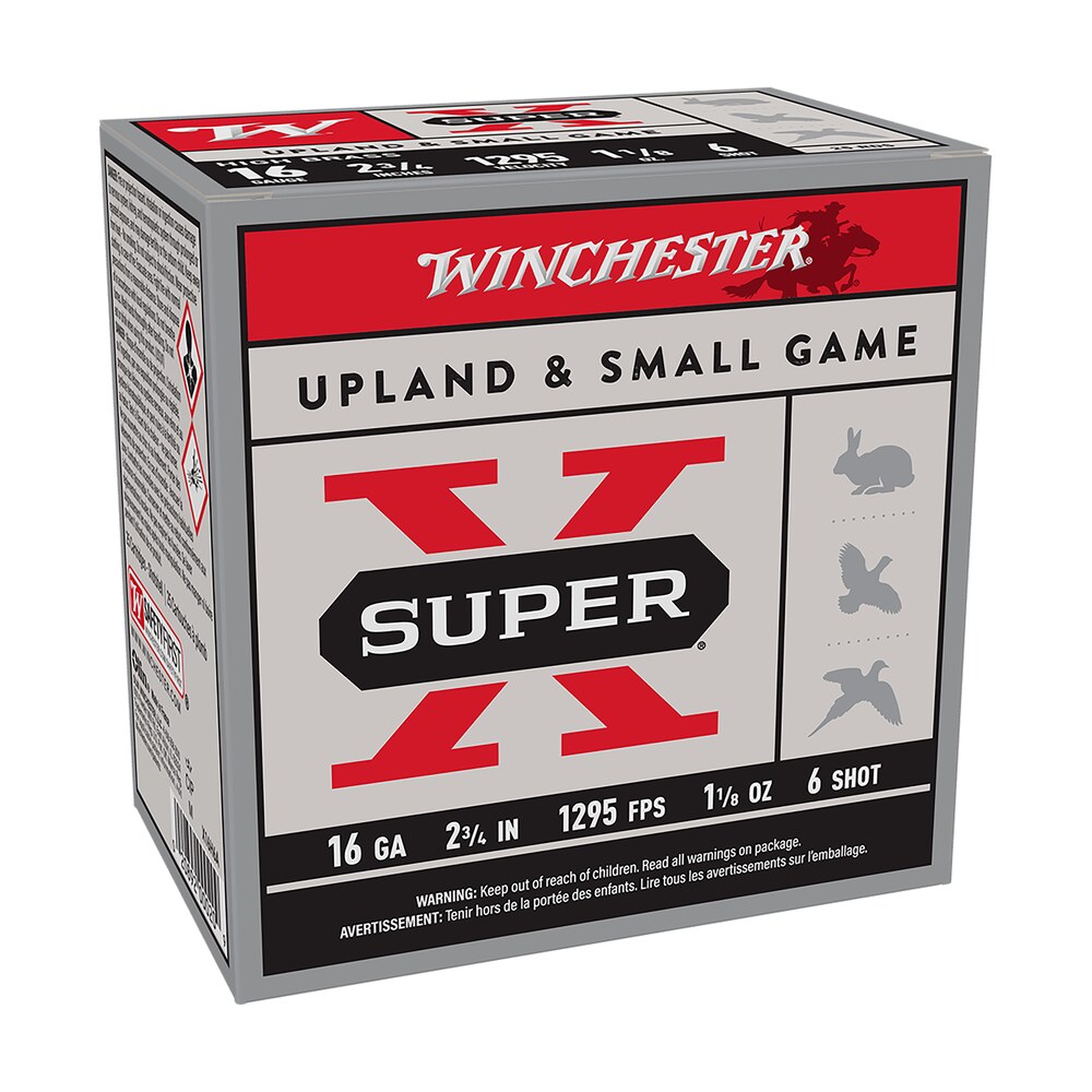winchester ammo x16h6 super x heavy game load 16gauge 2.75" 1 1/8oz 6shot 25 per box/10 case Winchester Ammo X16H6 Super X Heavy Game Load 16Gauge 2.75" 1 1/8oz 6Shot 25 Per Box/10 Case Sports South item 116928
