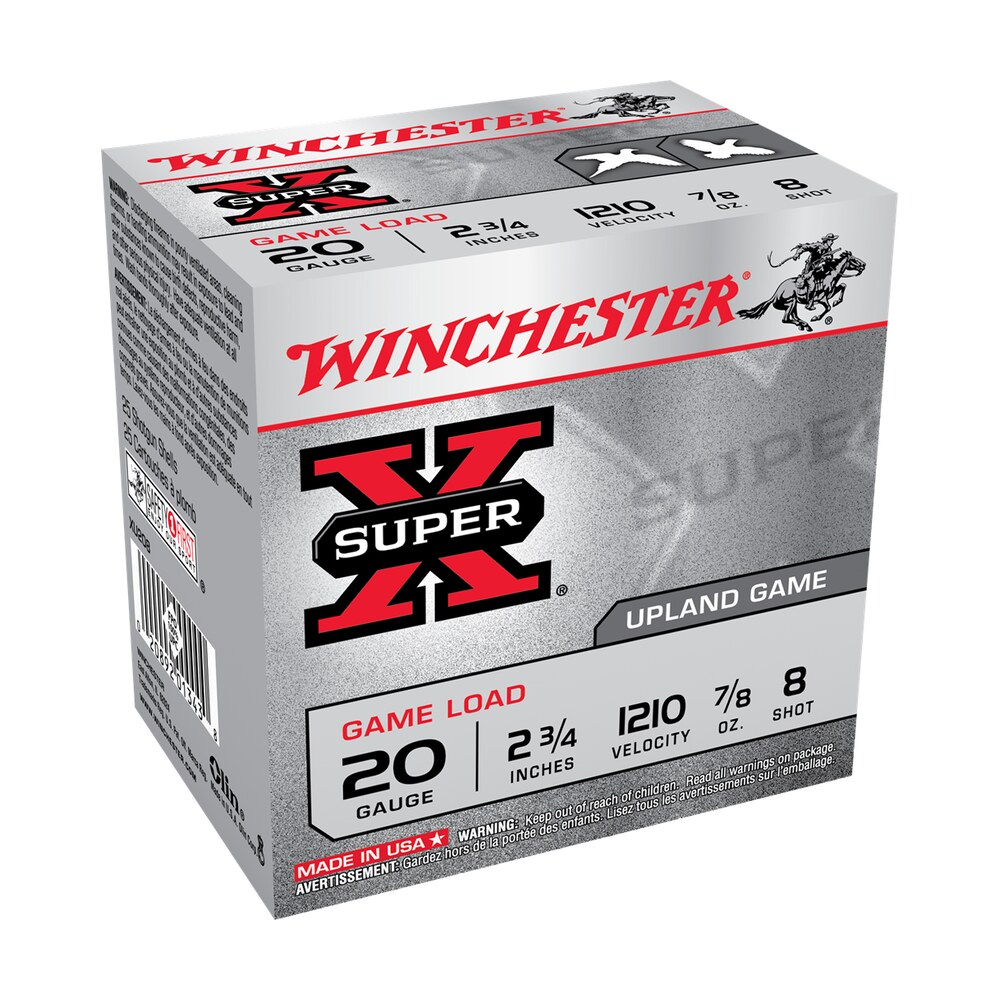 winchester ammo xu208 super x game load 20gauge 2.75" 7/8oz 8shot 25 per box/10 case Winchester Ammo XU208 Super X Game Load 20Gauge 2.75" 7/8oz 8Shot 25 Per Box/10 Case Sports South item 116945