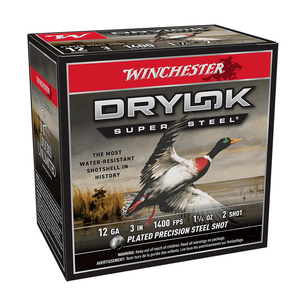 winchester ammo xsv1232 drylok super steel magnum 12gauge 3" 1 1/4oz 2shot 25 per box/10 case Winchester Ammo XSV1232 Drylok Super Steel Magnum 12Gauge 3" 1 1/4oz 2Shot 25 Per Box/10 Case Sports South item 116955