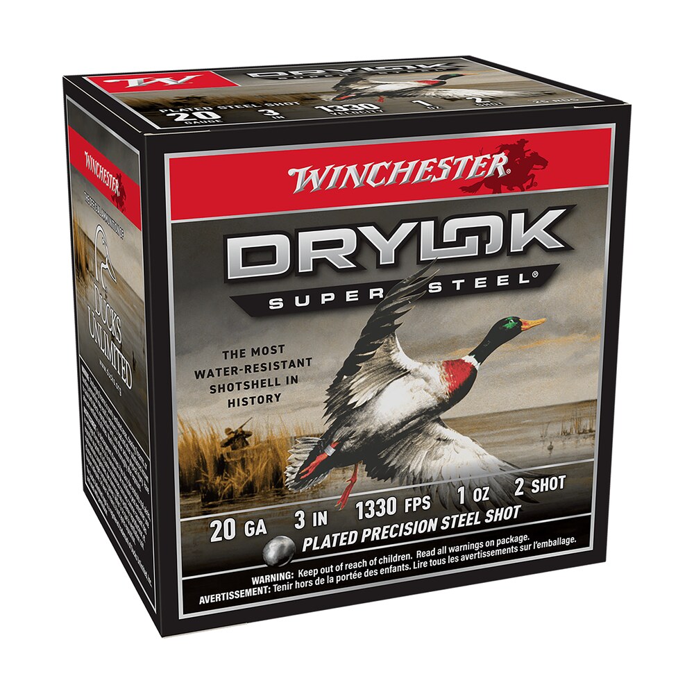 winchester ammo xsm2032 drylok super steel magnum 20gauge 3" 1oz 2shot 25 per box/10 case Winchester Ammo XSM2032 Drylok Super Steel Magnum 20Gauge 3" 1oz 2Shot 25 Per Box/10 Case Sports South item 116960