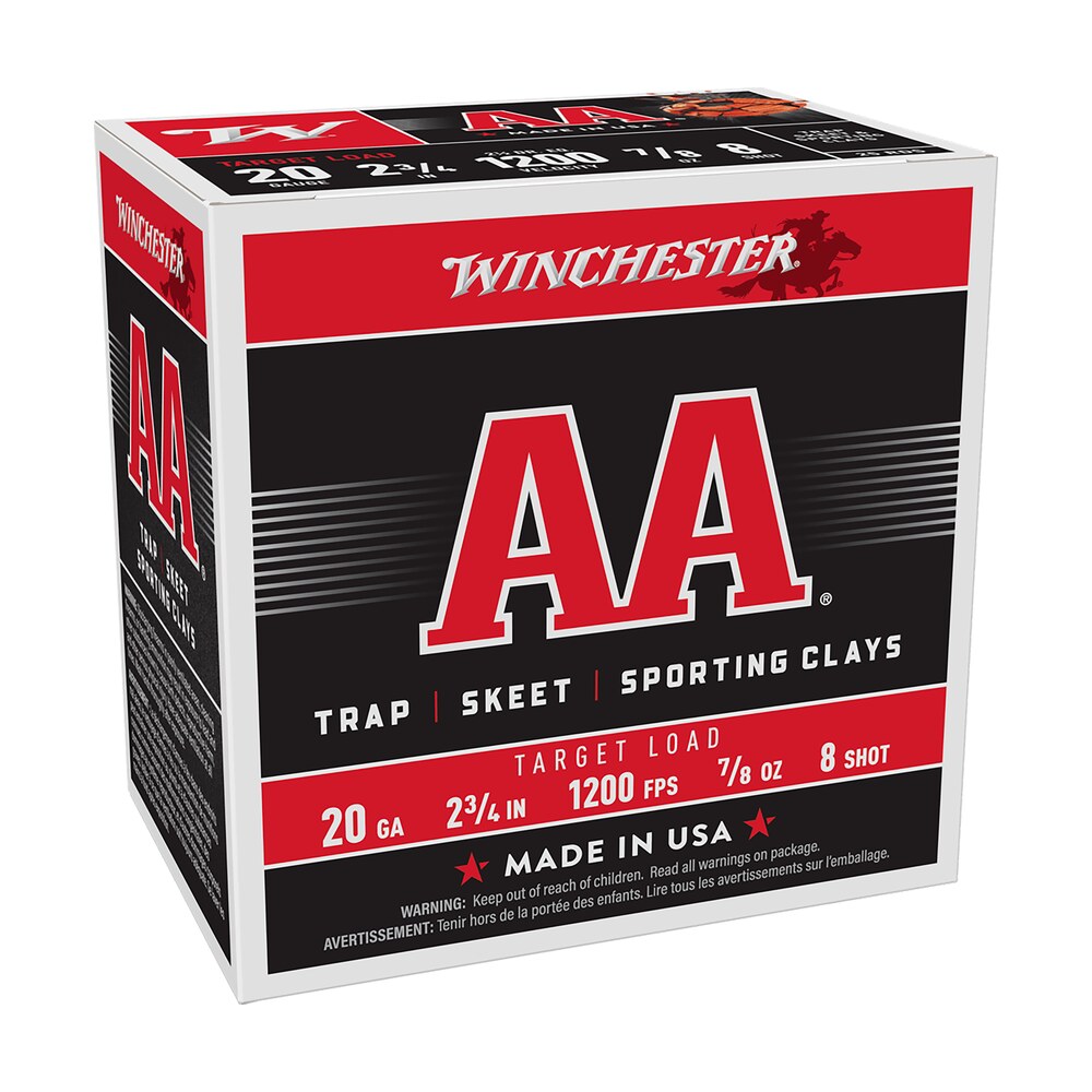 winchester ammo aa208 aa 20gauge 2.75" 7/8oz 8shot 25 per box/10 case Winchester Ammo AA208 AA 20Gauge 2.75" 7/8oz 8Shot 25 Per Box/10 Case Sports South item 116994