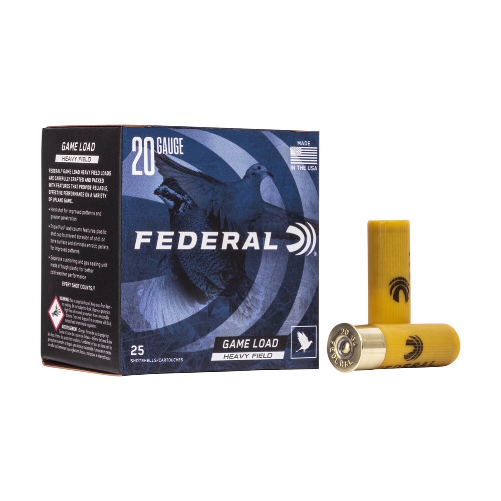 federal h20275 game shok heavy field 20gauge 2.75" 1oz 7.5shot 25 per box/10 case Federal H20275 Game-Shok Heavy Field 20Gauge 2.75" 1oz 7.5Shot 25 Per Box/10 Case Sports South item 117024