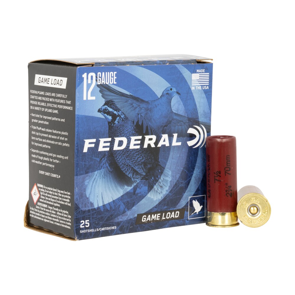 federal h12175 game shok upland 12gauge 2.75" 1oz 7.5shot 25 per box/10 case Federal H12175 Game-Shok Upland 12Gauge 2.75" 1oz 7.5Shot 25 Per Box/10 Case Sports South item 117141