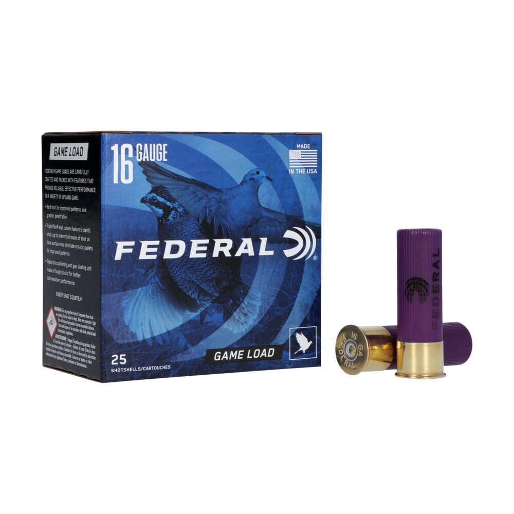 federal h16075 game shok upland 16gauge 2.75" 1oz 7.5shot 25 per box/10 case Federal H16075 Game-Shok Upland 16Gauge 2.75" 1oz 7.5Shot 25 Per Box/10 Case Sports South item 117144