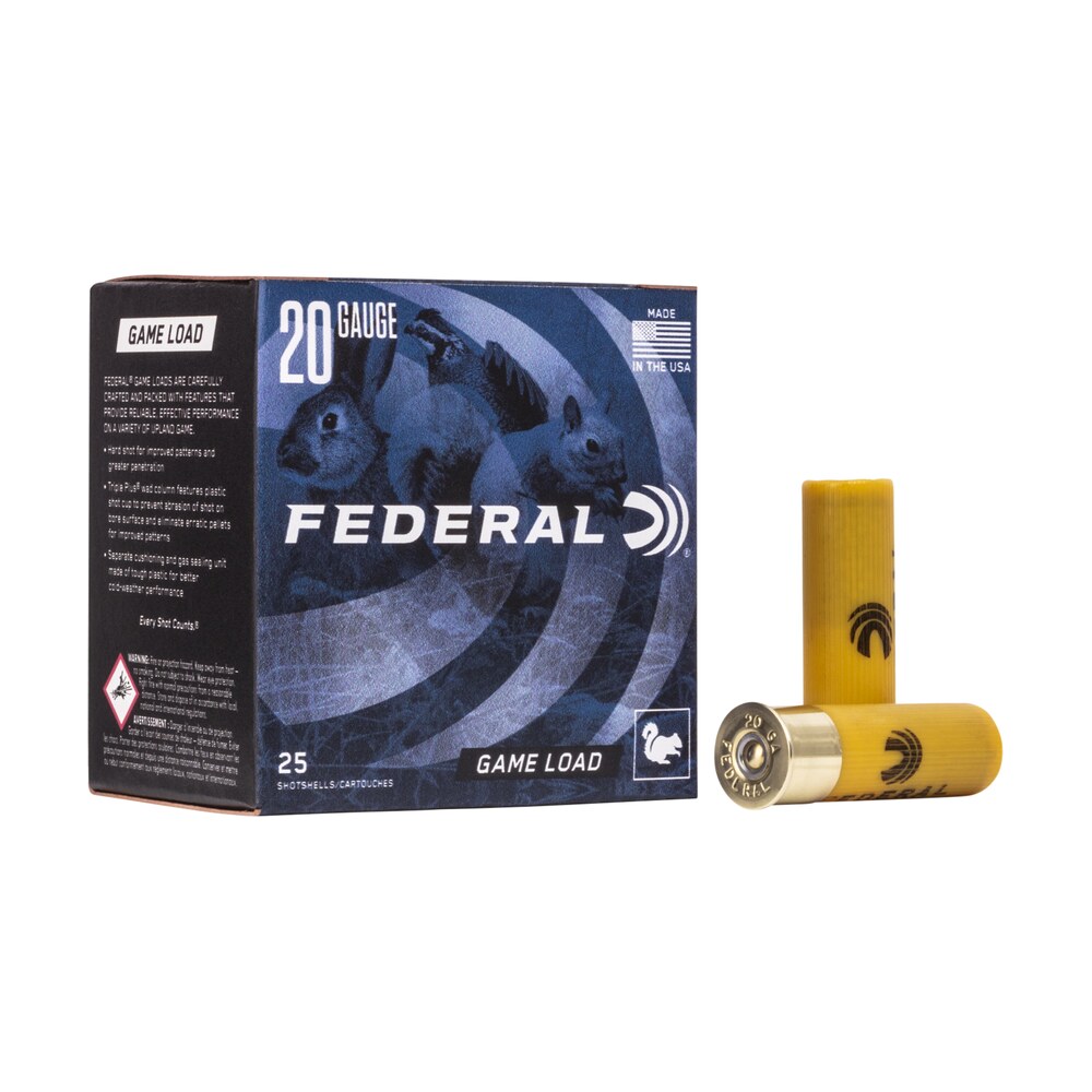 federal h20075 game shok upland 20gauge 2.75" 7/8oz 7.5shot 25 per box/10 case Federal H20075 Game-Shok Upland 20Gauge 2.75" 7/8oz 7.5Shot 25 Per Box/10 Case Sports South item 117147