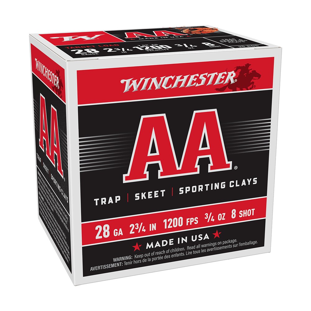 winchester ammo aa288 aa 28gauge 2.75" 3/4oz 8shot 25 per box/10 case Winchester Ammo AA288 AA 28Gauge 2.75" 3/4oz 8Shot 25 Per Box/10 Case Sports South item 117164