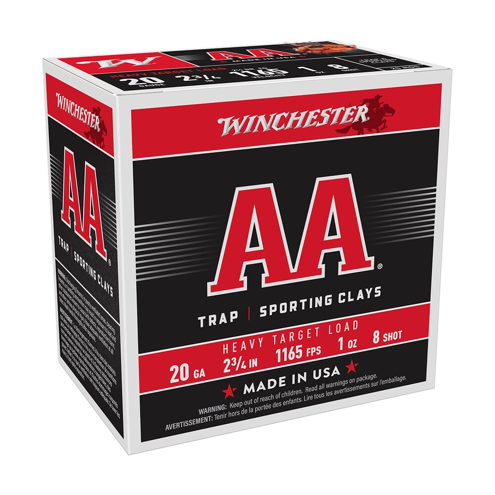 winchester ammo aah208 aa heavy 20gauge 2.75" 1oz 8shot 25 per box/10 case Winchester Ammo AAH208 AA Heavy 20Gauge 2.75" 1oz 8Shot 25 Per Box/10 Case Sports South item 117181