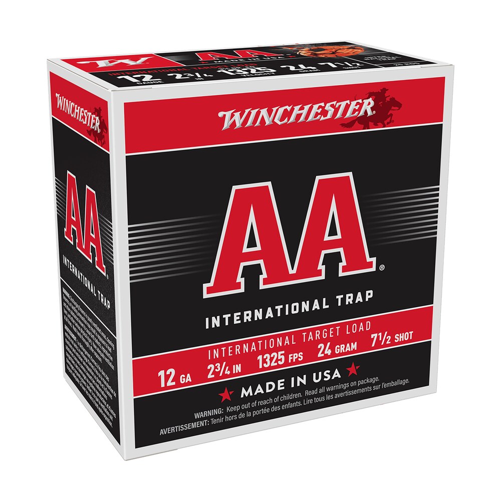 winchester ammo aanl127 aa international target 12gauge 2.75" 7.5shot 25 per box/10 case Winchester Ammo AANL127 AA International Target 12Gauge 2.75" 7.5Shot 25 Per Box/10 Case Sports South item 117186