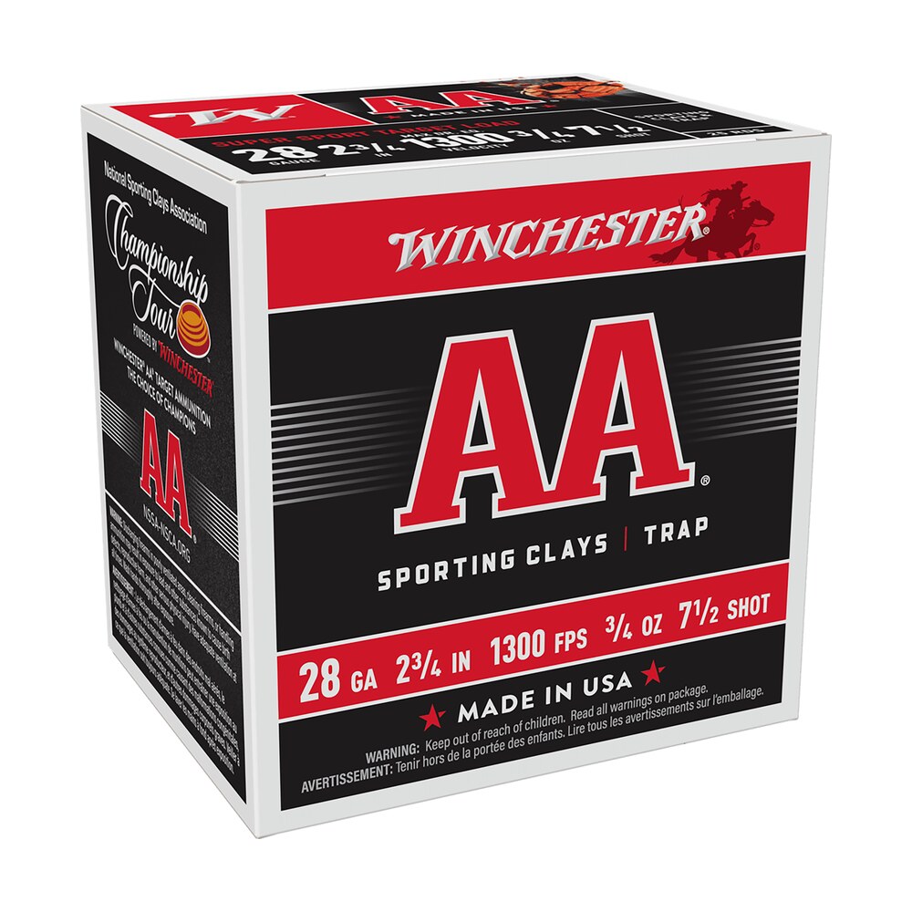 winchester ammo aasc287 aa super sport sporting clay 28gauge 2.75" 3/4oz 7.5shot 25 per box/10 case Winchester Ammo AASC287 AA Super Sport Sporting Clay 28Gauge 2.75" 3/4oz 7.5Shot 25 Per Box/10 Sports South item 117200
