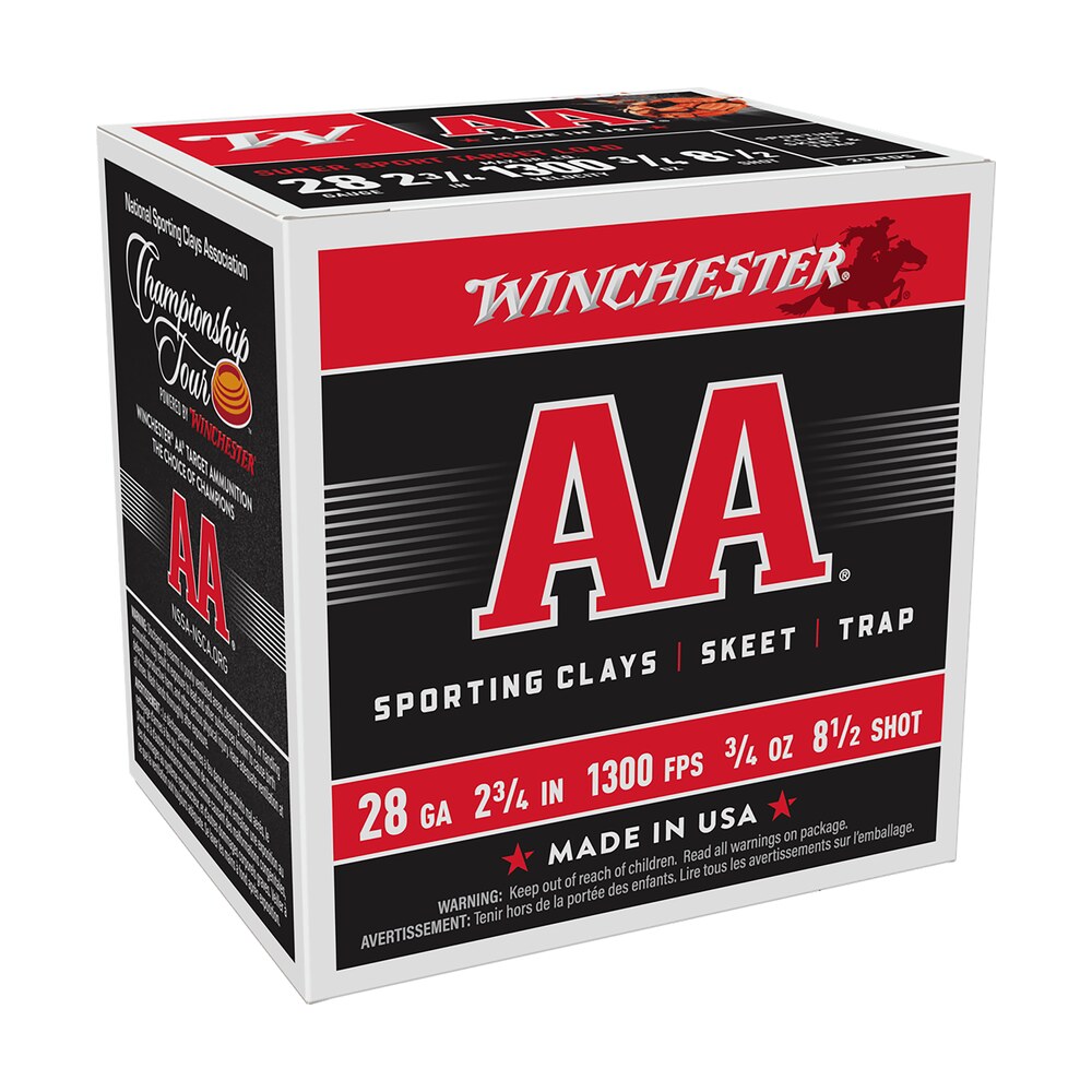 winchester ammo aasc2885 aa super sport sporting clay 28gauge 2.75" 3/4oz 8.5shot 25 per box/10 case Winchester Ammo AASC2885 AA Super Sport Sporting Clay 28Gauge 2.75" 3/4oz 8.5Shot 25 Per Box/10 Sports South item 117201