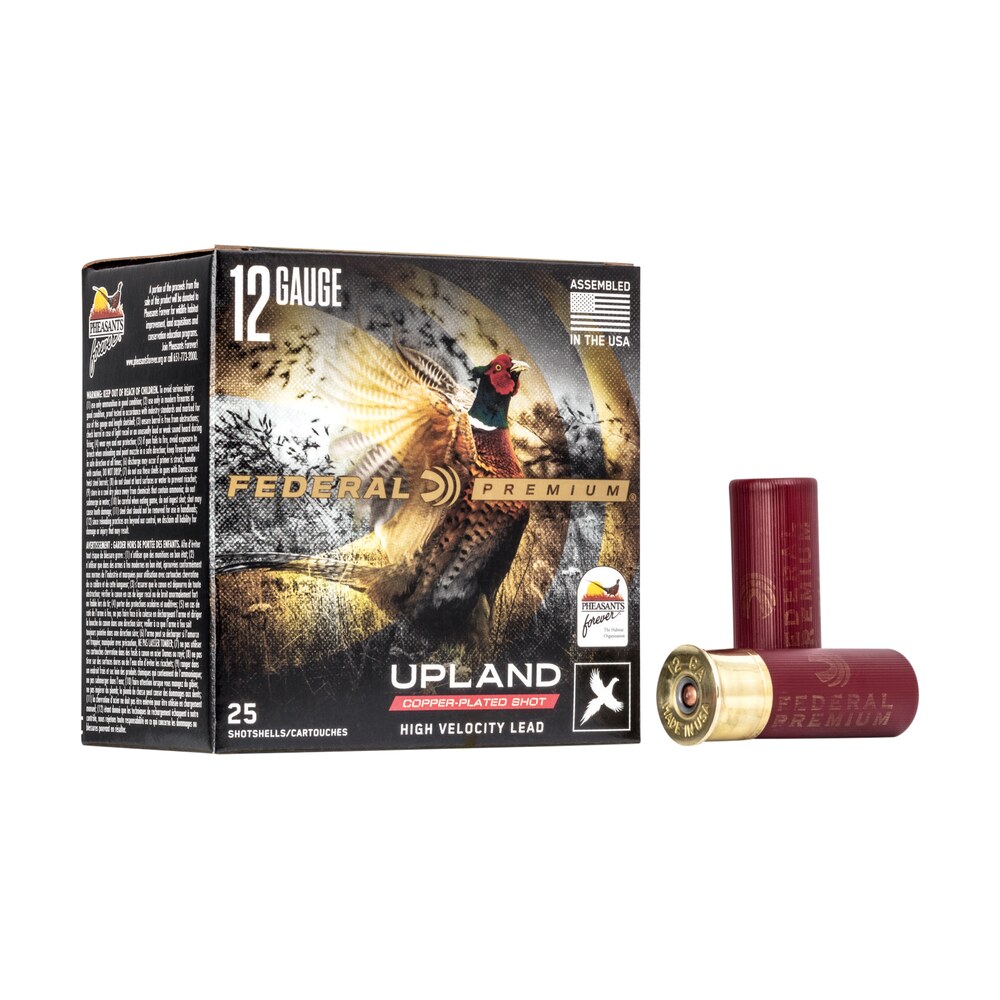 federal pf1544 premium wing shok pheasant forever high velocity 12gauge 2.75" 1 1/4oz 4shot 25 per box/10 case Federal PF1544 Premium Wing-Shok Pheasant Forever High Velocity 12Gauge 2.75" 1 1/4oz 4Shot 25 Sports South item 117227