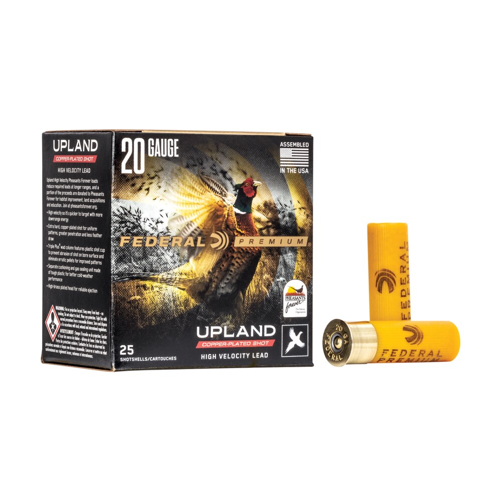 federal pf2045 premium wing shok pheasant forever high velocity 20gauge 2.75" 1oz 5shot 25 per box/10 case Federal PF2045 Premium Wing-Shok Pheasant Forever High Velocity 20Gauge 2.75" 1oz 5Shot 25 Per Sports South item 117232