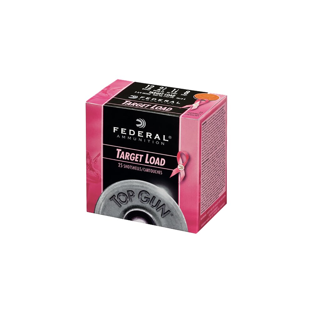 federal tgl12p8 top gun special edition pink 12gauge 2.75" 1 1/8oz 8shot 25 per box/10 case Federal TGL12P8 Top Gun Special Edition Pink 12Gauge 2.75" 1 1/8oz 8Shot 25 Per Box/10 Case Sports South item 117316