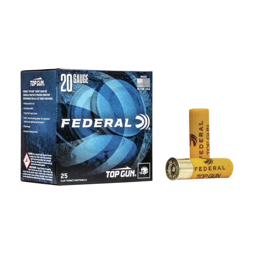 federal tg2075 top gun 20gauge 2.75" 7/8oz 7.5shot 25 per box/10 case Federal TG2075 Top Gun 20Gauge 2.75" 7/8oz 7.5Shot 25 Per Box/10 Case Sports South item 117371