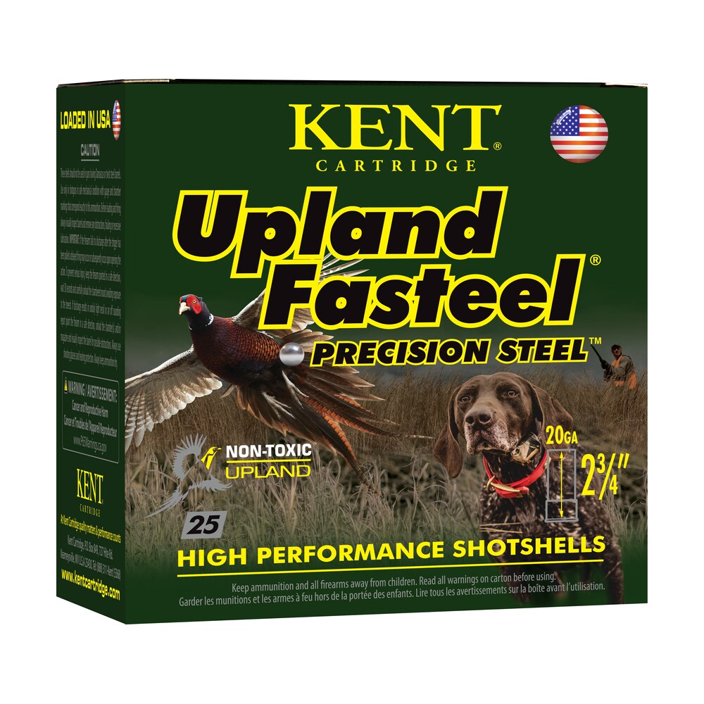 kent cartridge k202us245 upland fasteel 20gauge 2.75" 7/8oz 5shot 25 per box/10 case Kent Cartridge K202US245 Upland Fasteel 20Gauge 2.75" 7/8oz 5Shot 25 Per Box/10 Case Sports South item 117402