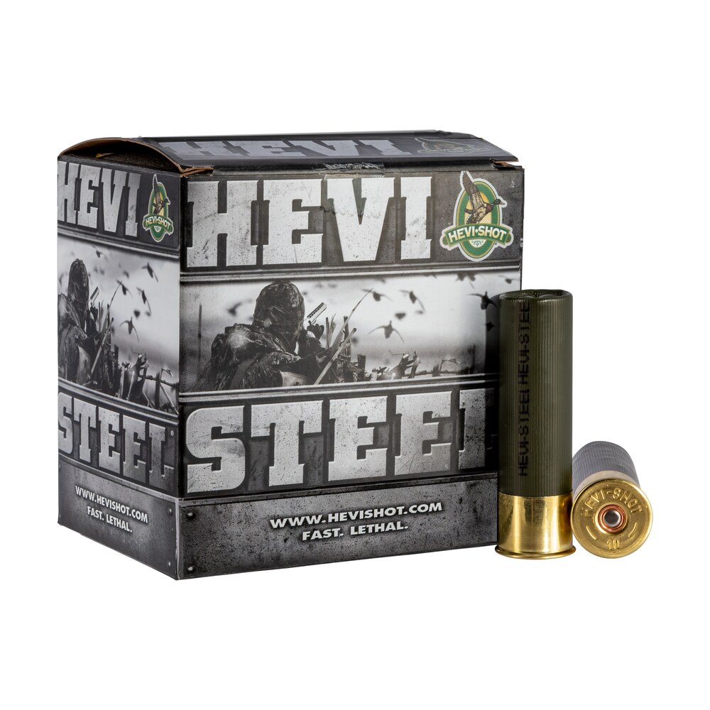 hevi shot hs65004 hevi steel 12gauge 3.50" 1 3/8oz 4shot 25 per box/10 case HEVI-Shot HS65004 HEVI-Steel 12Gauge 3.50" 1 3/8oz 4Shot 25 Per Box/10 Case Sports South item 117451