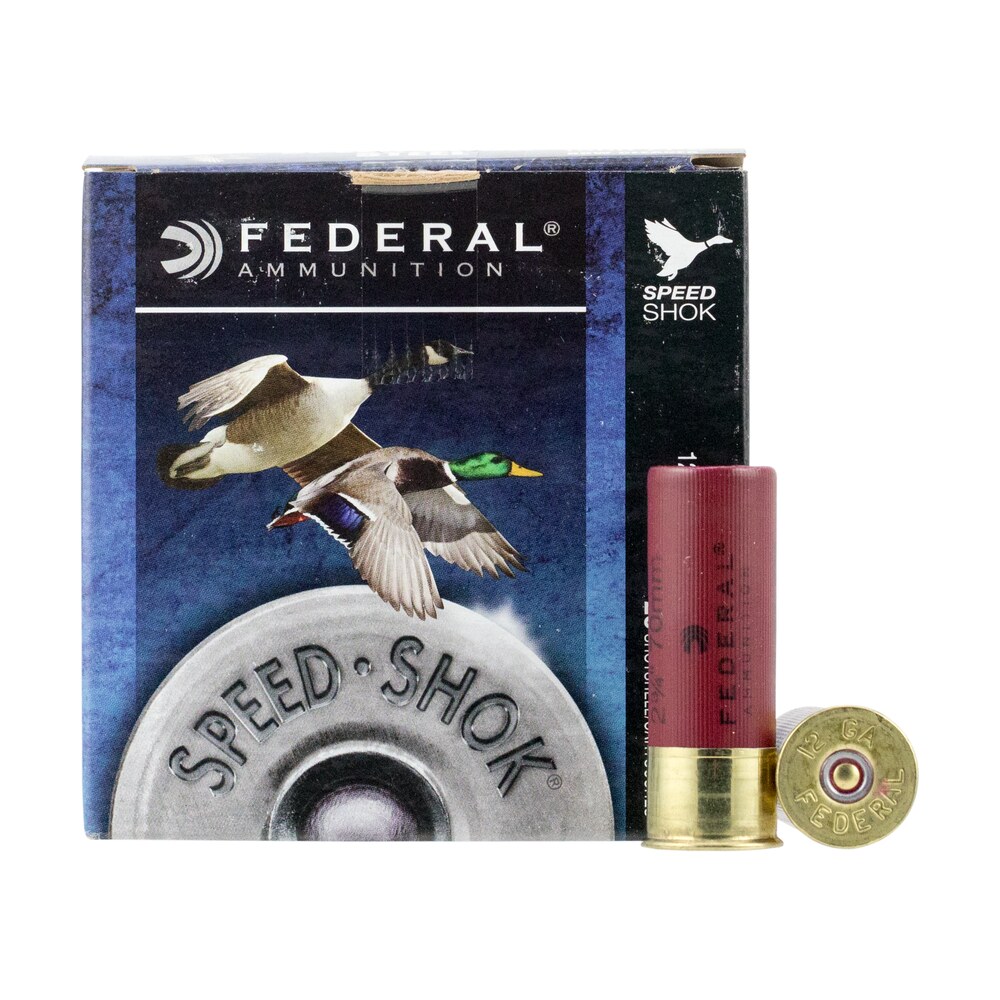 federal wf1453 speed shok 12gauge 2.75" 1 1/8oz 3shot 25 per box/10 case Federal WF1453 Speed-Shok 12Gauge 2.75" 1 1/8oz 3Shot 25 Per Box/10 Case Sports South item 117509