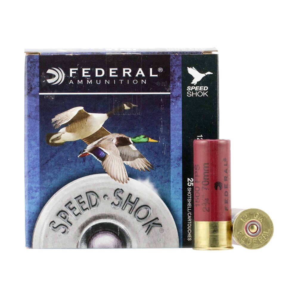 federal wf1454 speed shok 12gauge 2.75" 1 1/8oz 4shot 25 per box/10 case Federal WF1454 Speed-Shok 12Gauge 2.75" 1 1/8oz 4Shot 25 Per Box/10 Case Sports South item 117510
