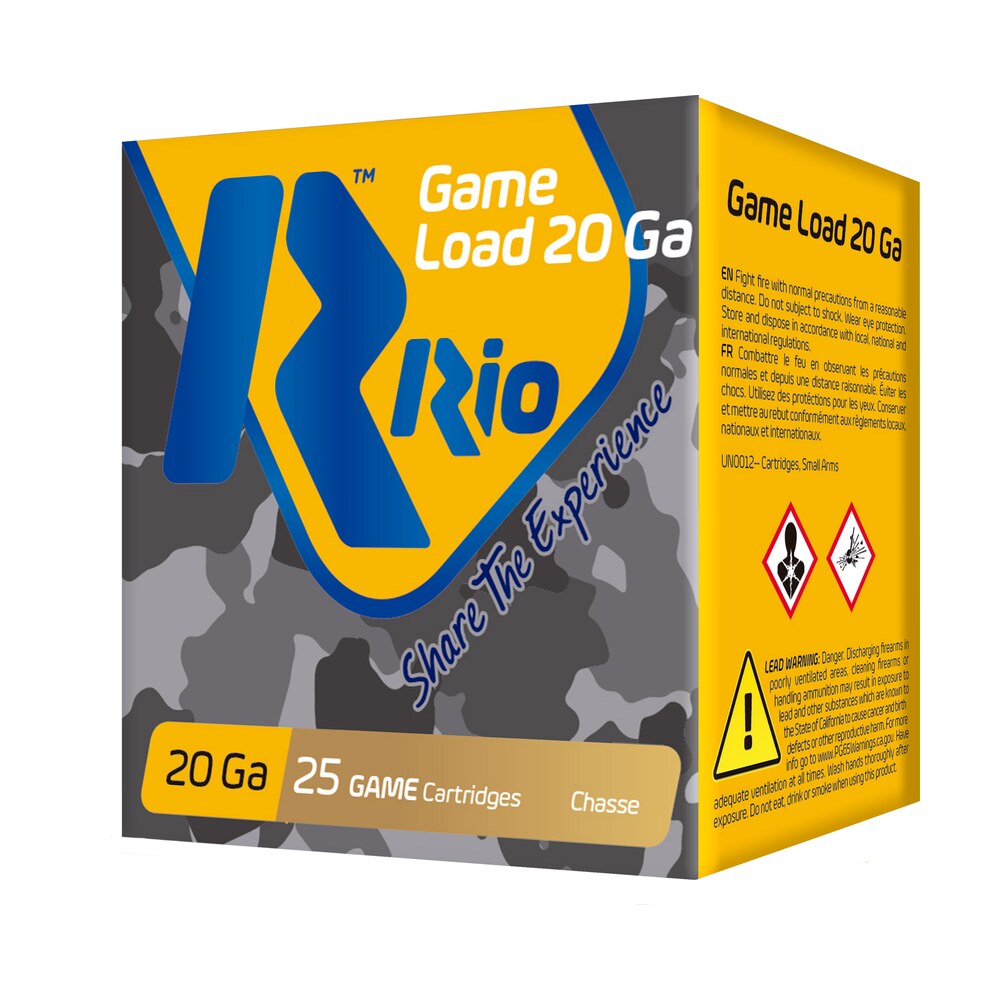rio ammunition rc2075 game load 20gauge 2.75" 1oz 7.5shot 25 per box/10 case Rio Ammunition RC2075 Game Load 20Gauge 2.75" 1oz 7.5Shot 25 Per Box/10 Case Sports South item 117557
