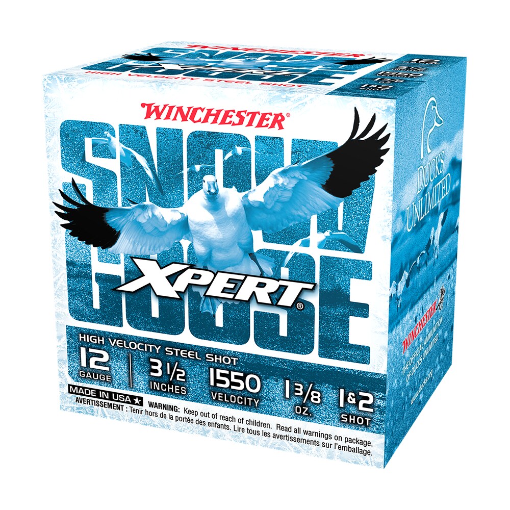 winchester ammo wxs12l12 xpert snow goose high velocity 12gauge 3.50" 1 3/8oz 1/2shot 25 per box/10 case Winchester Ammo WXS12L12 Xpert Snow Goose High Velocity 12Gauge 3.50" 1 3/8oz 1/2Shot 25 Per Sports South item 117604