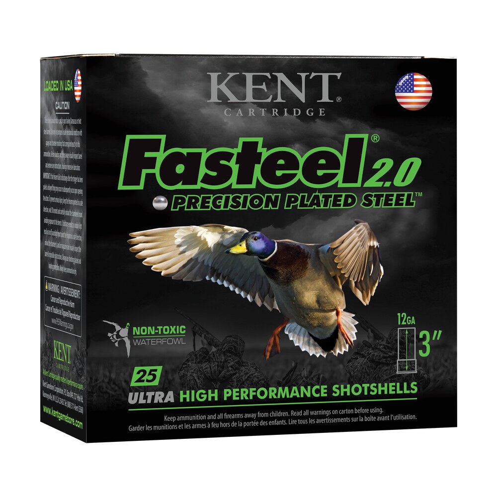 kent cartridge k123fs364 fasteel 2.0 12 gauge 3" 1 1/4 oz 4 shot 25 per box/ 10 case Kent Cartridge K123FS364 Fasteel 2.0 12 Gauge 3" 1 1/4 oz 4 Shot 25 Per Box/ 10 Case Sports South item 117622