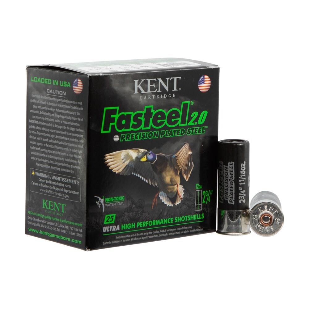 kent cartridge k122fs30bb fasteel 2.0 12 gauge 2.75" 1 1/16 oz bb shot 25 per box/ 10 case Kent Cartridge K122FS30BB Fasteel 2.0 12 Gauge 2.75" 1 1/16 oz BB Shot 25 Per Box/ 10 Case Sports South item 117631
