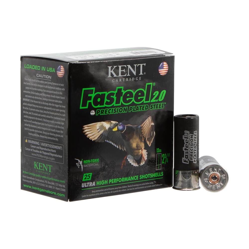 kent cartridge k122fs306 fasteel 2.0 12 gauge 2.75" 1 1/16 oz 6 shot 25 per box/ 10 case Kent Cartridge K122FS306 Fasteel 2.0 12 Gauge 2.75" 1 1/16 oz 6 Shot 25 Per Box/ 10 Case Sports South item 117635