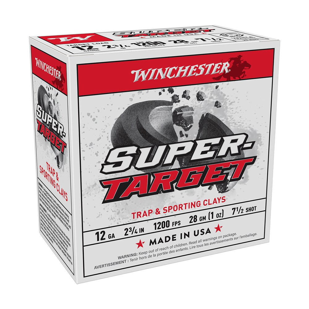 winchester ammo trgt12007 super target light target 12gauge 2.75" 1oz 7.5shot 25 per box/10 case Winchester Ammo TRGT12007 Super-Target Light Target 12Gauge 2.75" 1oz 7.5Shot 25 Per Box/10 Sports South item 117677