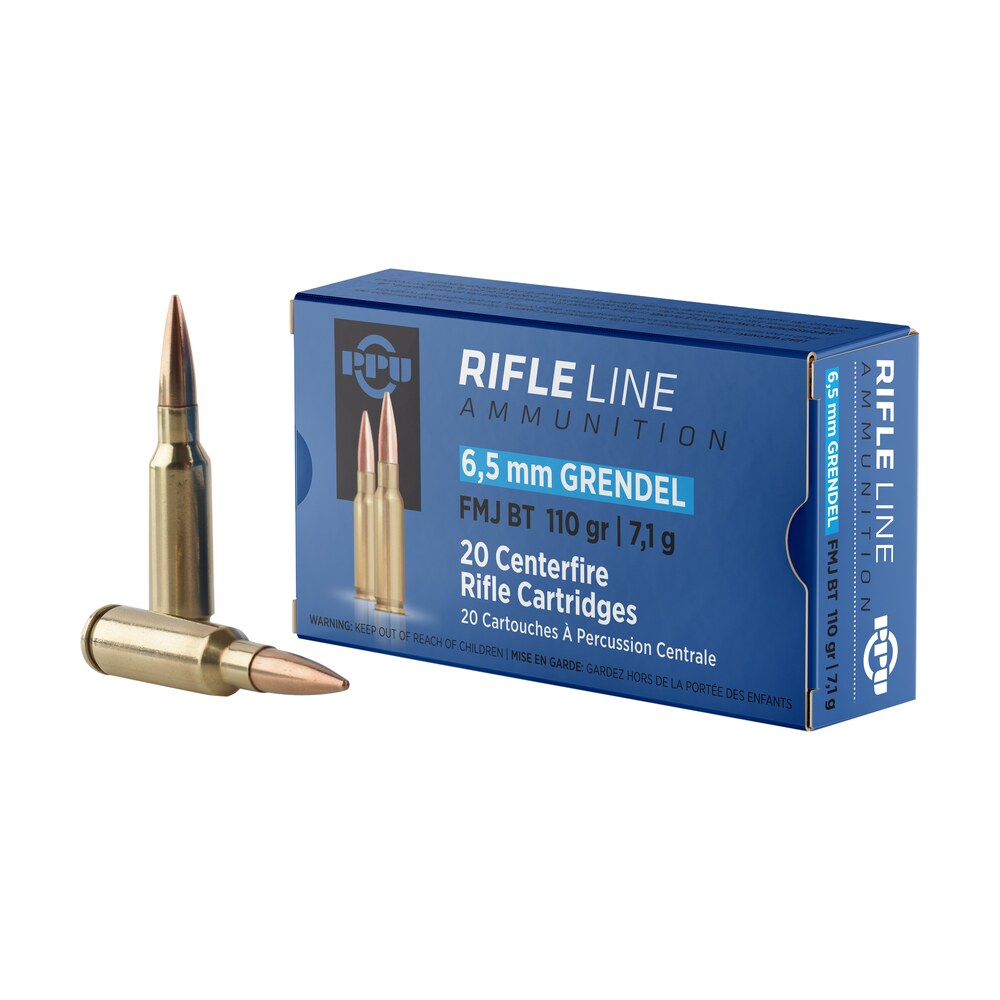 ppu pp6gf standard rifle 6.5grendel 110gr full metal jacket boat tail 20 per box/25 case PPU PP6GF Standard Rifle 6.5Grendel 110gr Full Metal Jacket Boat Tail 20 Per Box/25 Case Sports South item 117752
