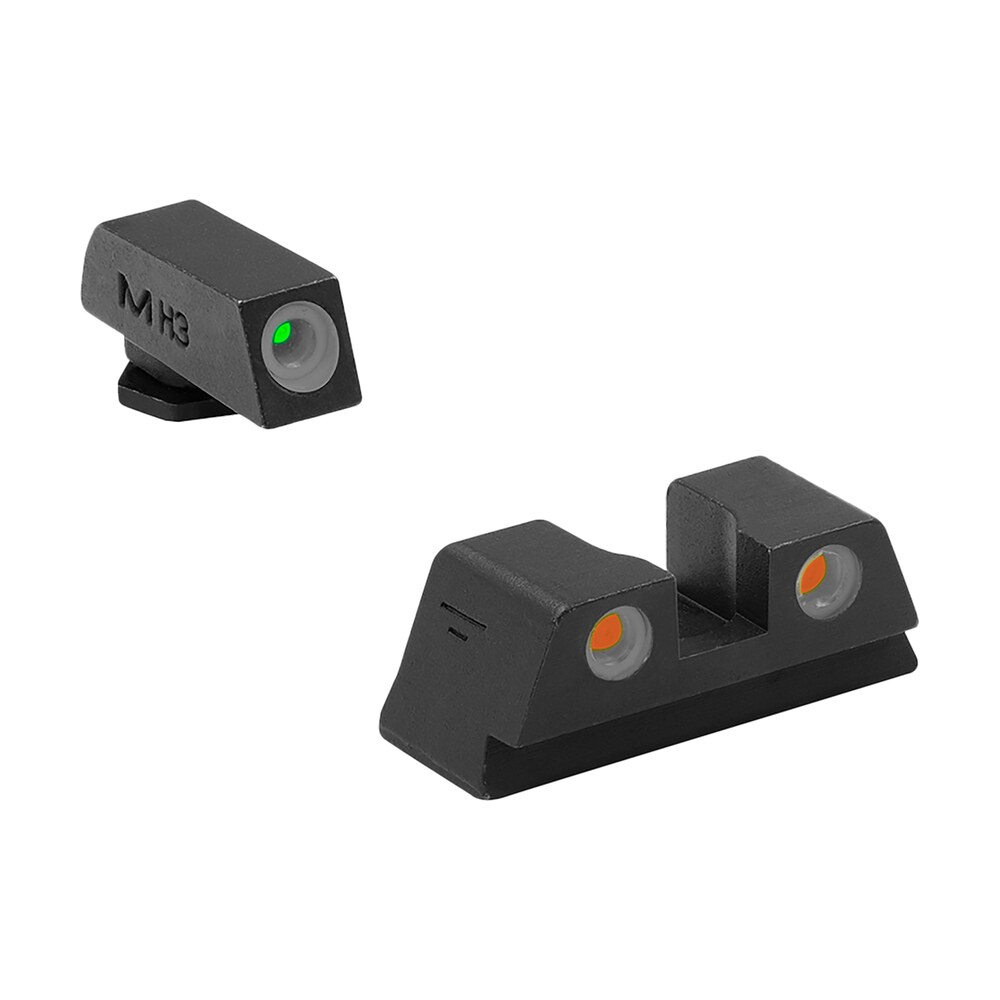 meprolight usa 102203301 tru dot sight set green tritium/orange tritium/black frame compatible w/glock 42/43/43x/48x, post/dovetail mount Meprolight USA 102203301 Tru-Dot Sight Set Green Tritium/Orange Tritium/Black Frame Compatible Sports South item 117766
