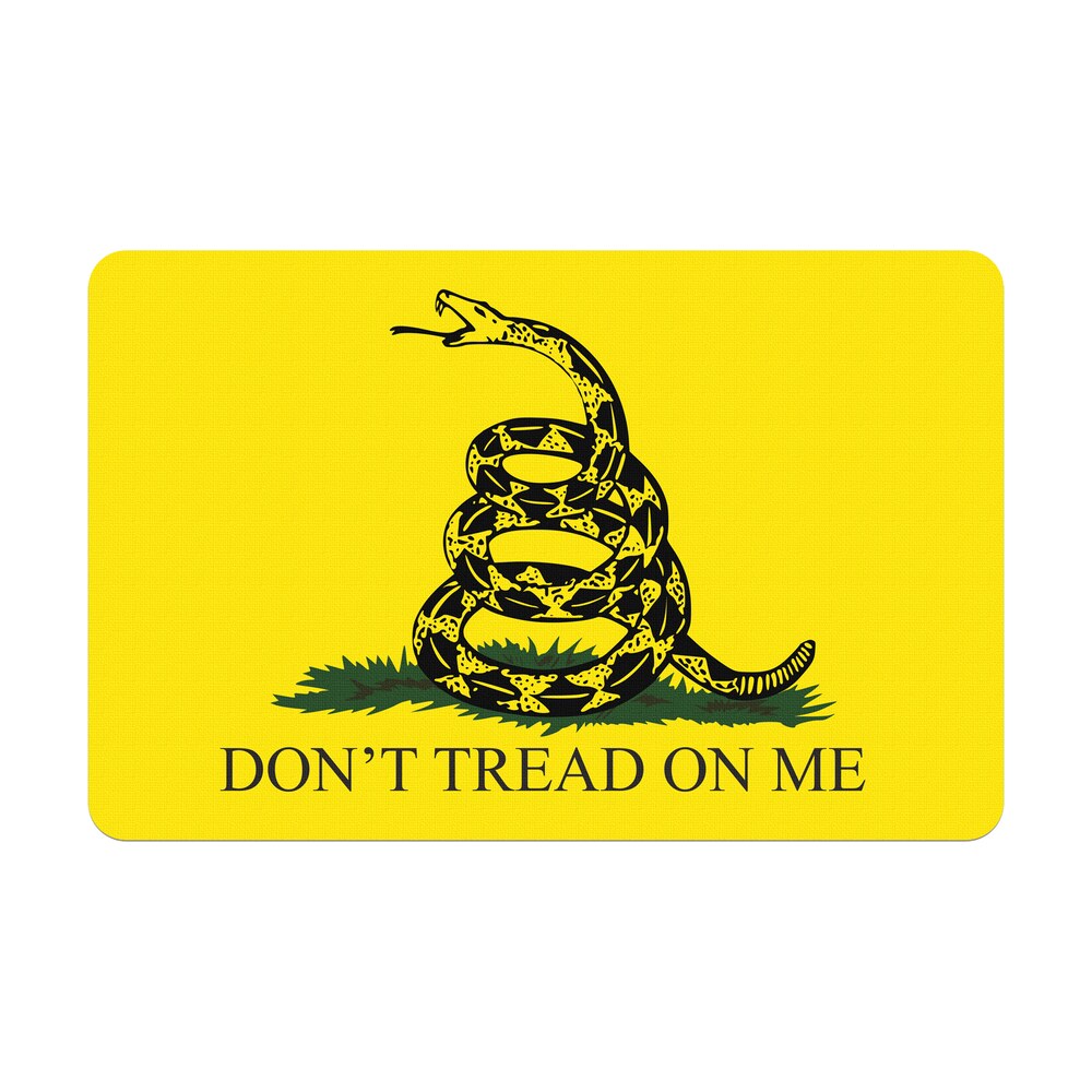 tekmat tekr17gadsden gadsden flag cleaning mat black/yellow rubber 11"x17" snake/"don't tread on me" TekMat TEKR17GADSDEN Gadsden Flag Cleaning Mat Black/Yellow Rubber 11"x17" Snake/"Don't Tread Sports South item 117822
