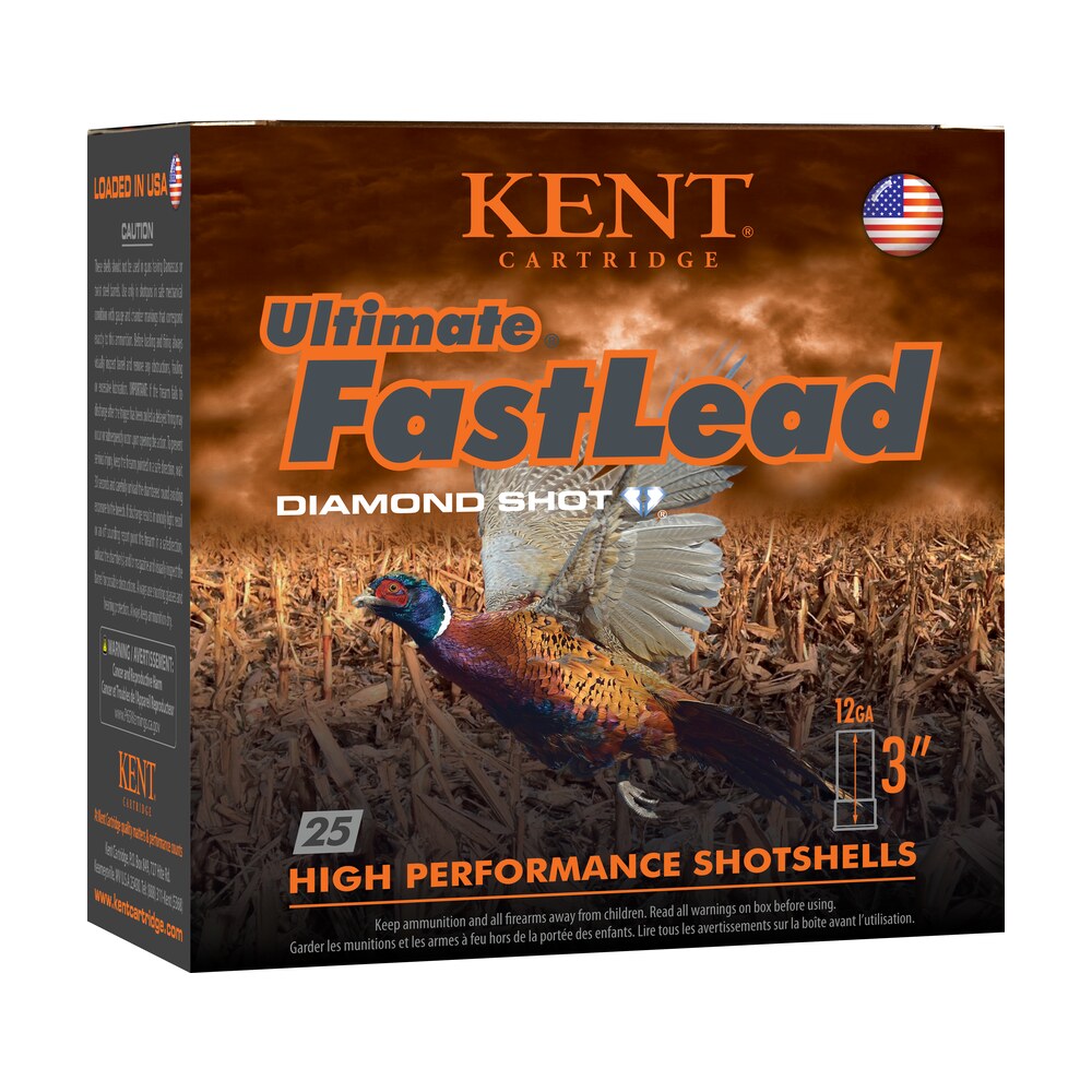 kent cartridge k123ufl505 ultimate fast lead 12gauge 3" 1 3/4oz 5shot 25 per box/10 case Kent Cartridge K123UFL505 Ultimate Fast Lead 12Gauge 3" 1 3/4oz 5Shot 25 Per Box/10 Case Sports South item 117954