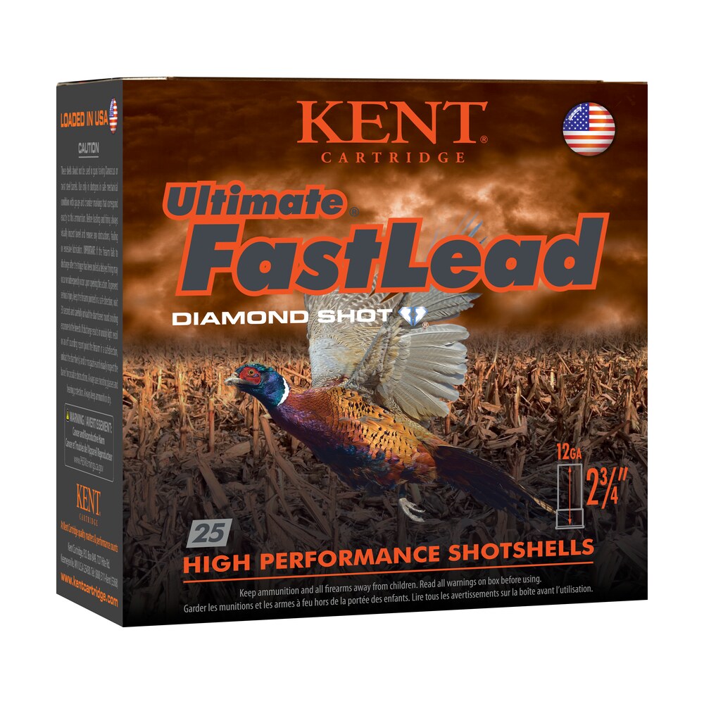 kent cartridge k122ufl404 ultimate fast lead 12gauge 2.75" 1 3/8oz 4shot 25 per box/10 case Kent Cartridge K122UFL404 Ultimate Fast Lead 12Gauge 2.75" 1 3/8oz 4Shot 25 Per Box/10 Case Sports South item 117955