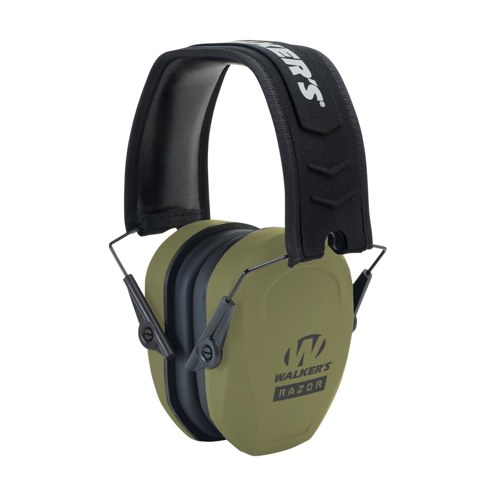 walker's gwprsmpasodg razor slim passive muff 27 db over the head od green/black polymer Walker's GWPRSMPASODG Razor Slim Passive Muff 27 dB Over the Head OD Green/Black Polymer Sports South item 118155