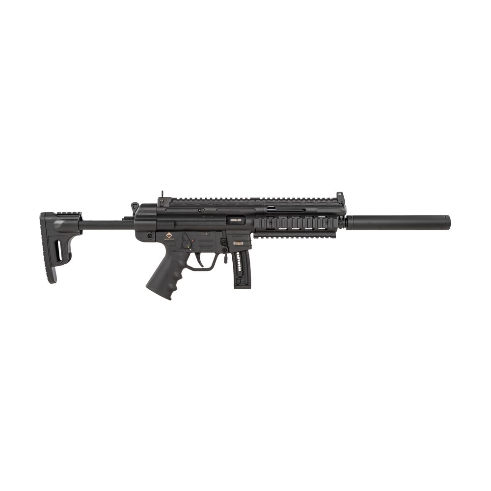 gsg gsggerggsg1610 gsg 16 *ca compliant full size 22 lr 10+1 16.25" black black polymer receiver black collapsible w/storage compartment stock right hand GSG GSGGERGGSG1610 GSG-16 *CA Compliant Full Size 22 LR 10+1 16.25" Black Black Polymer Sports South item 118348