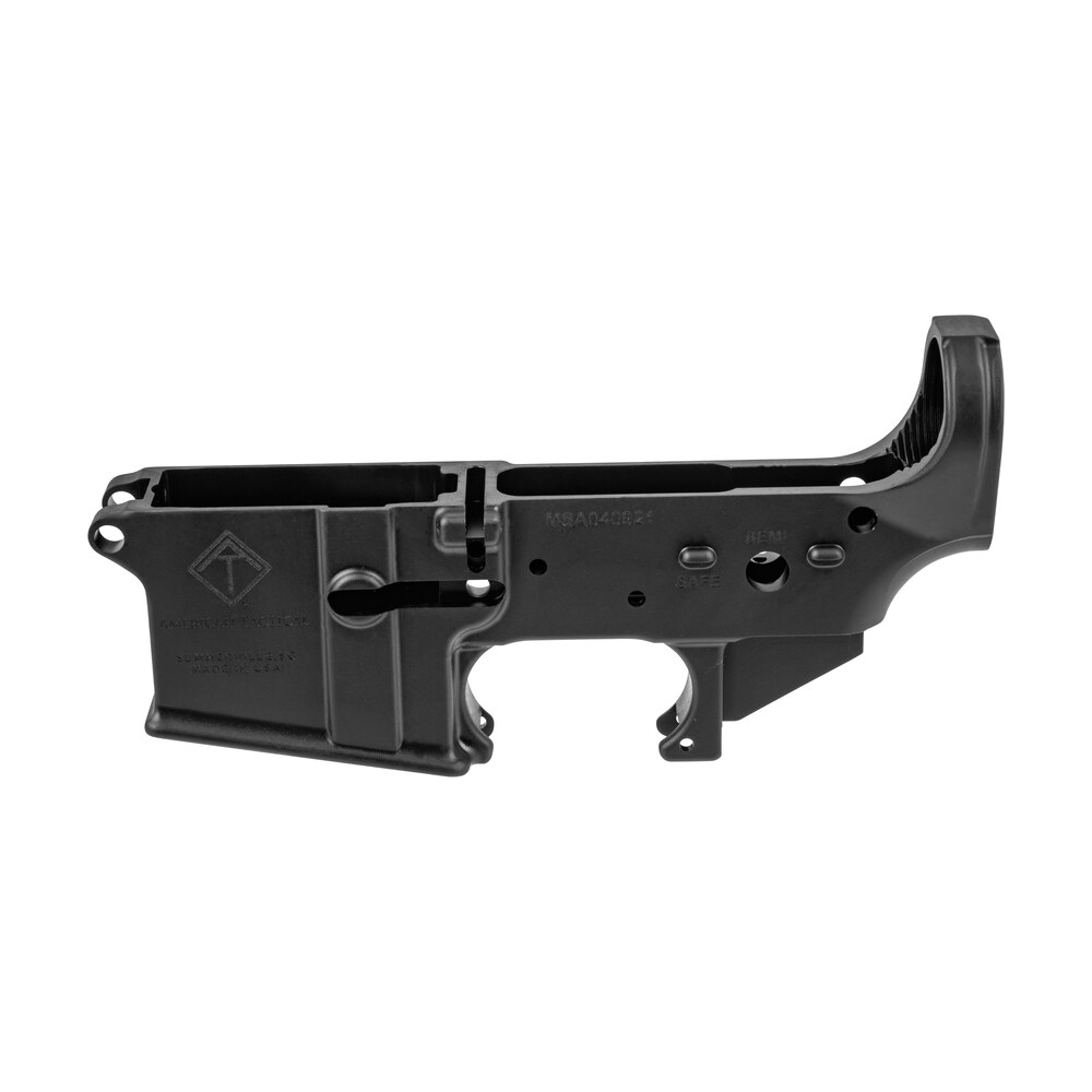 ati atiglowms mil sport stripped lower multi caliber 7075 t6 aluminum black anodized for ar 15 ATI ATIGLOWMS Mil-Sport Stripped Lower Multi-Caliber 7075-T6 Aluminum Black Anodized for AR-15 Sports South item 118349